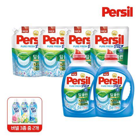 퍼실 퓨어프레쉬 2.7L 2개 + 1.8L 4개 + 버넬2개