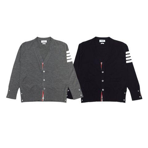 톰브라운 스트라이프 울가디건 MKC002A