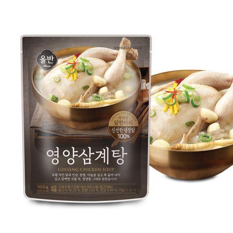 올반 유황먹인 냉장닭 영양삼계탕 900g 4팩