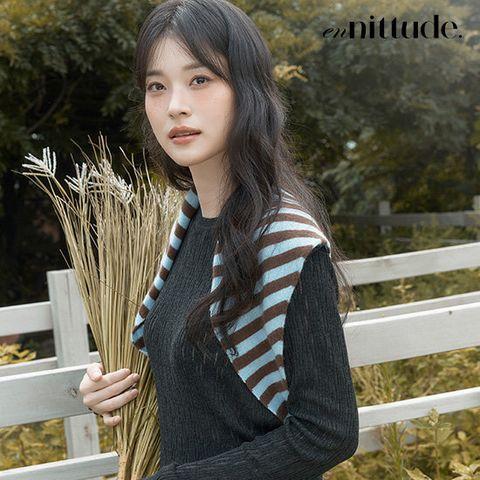 엔니튜드 25FW 울블렌드 텍스쳐 립 니트3종