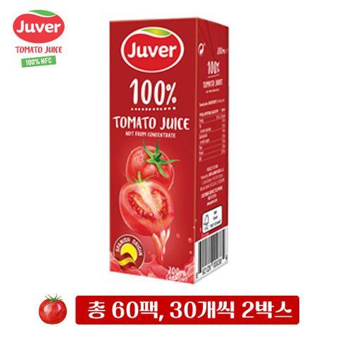 JUVER 후버 NFC 100% 토마토주스 200ml * 60팩