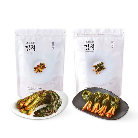 [조선호텔김치] 조선호텔 갓김치 1kg + 파김치 500g